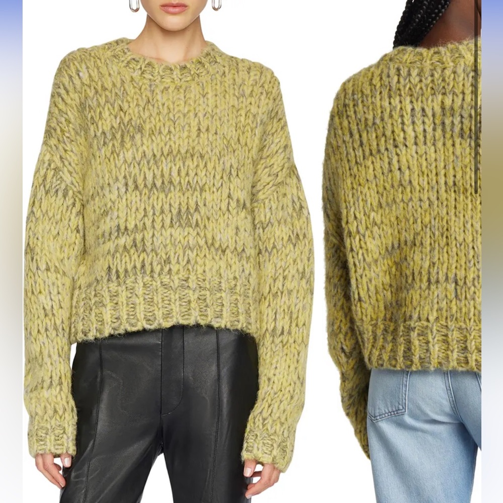 Frame marled crewneck sweater